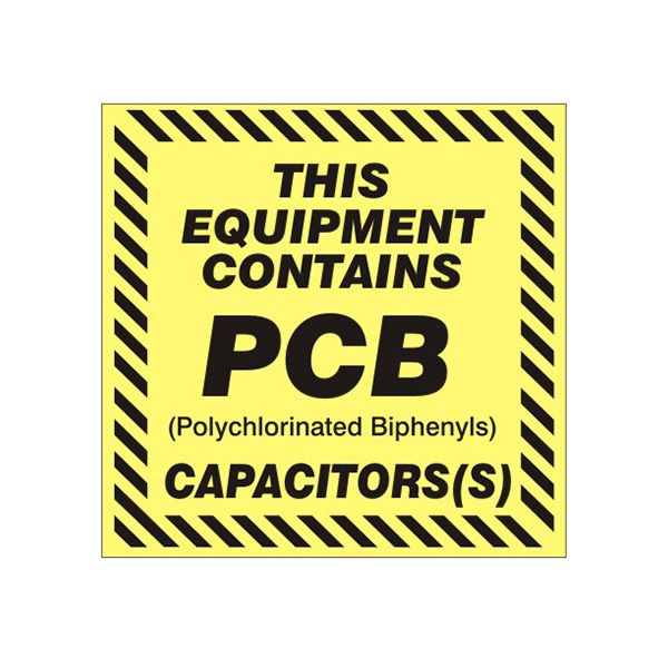 This Equipment Contains Pcb Polychlorinated Biphenylscapacitors - HW-81164