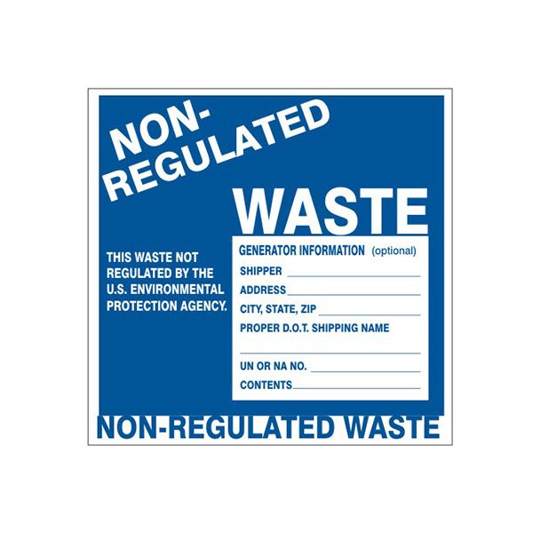 Non-Regulated Waste Generator Iormation - HW-96934