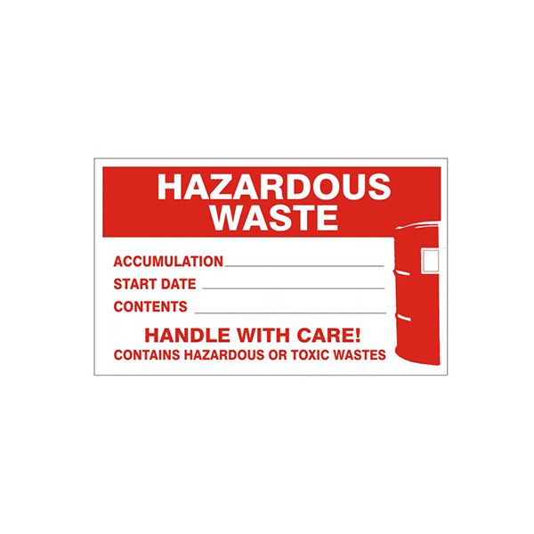 Hazardous Waste Accumulation Start Date Contents Handle With Care! - HW-99124