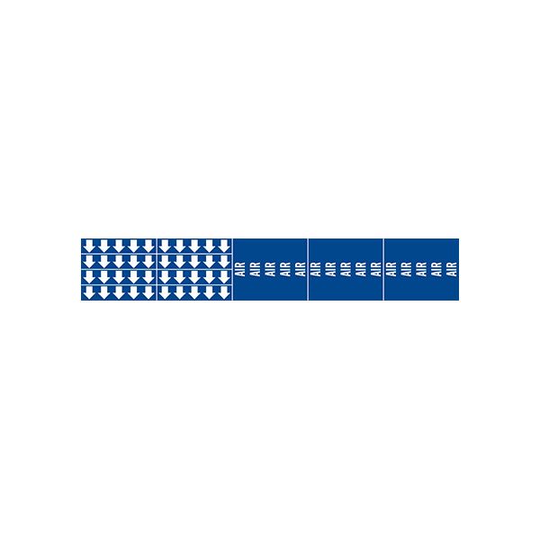 Air - Pipe Marker With Arrows sign - P-005-F