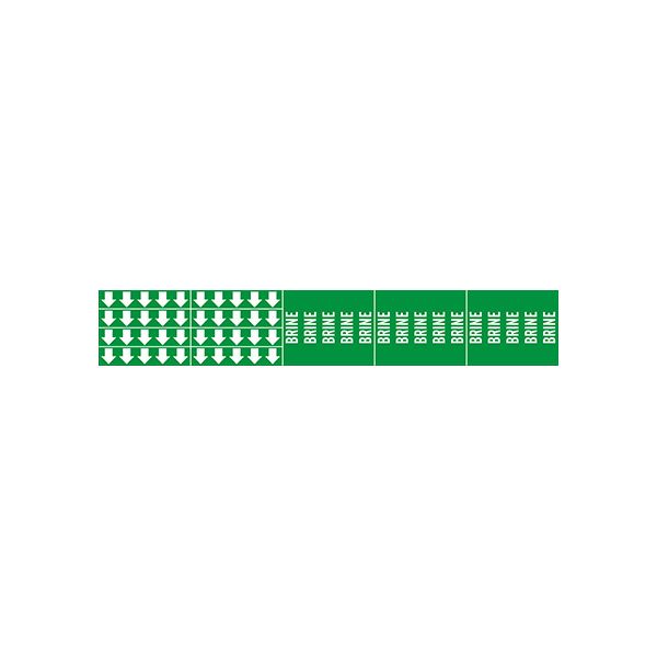Brine - Pipe Marker With Arrows sign - P-016-F