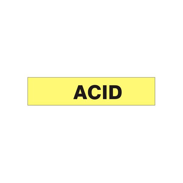 Acid - Pipe Marker With Arrows sign - P-004-F