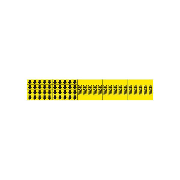 Waste - Pipe Marker With Arrows sign - P-165-F