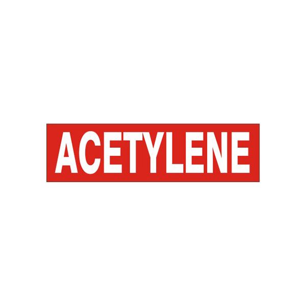 Acetylene Pressure Sensitive Decal - PD-0046