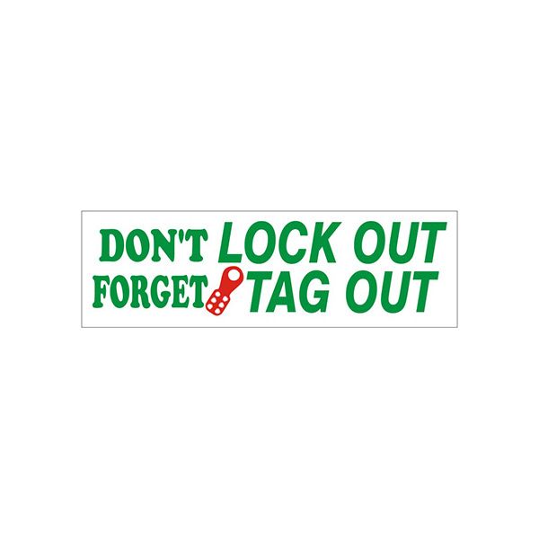 Don’T Forget Lock Out Tag Out With  Picto banner. - SB-353