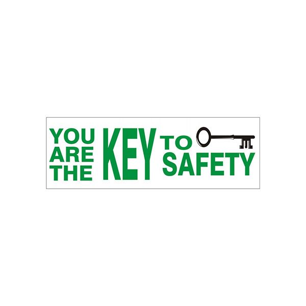 You Are The Key To Safety  Picto Of Key banner. - SB-367
