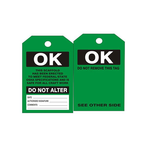 Scaffold Ok Tags - ST-712
