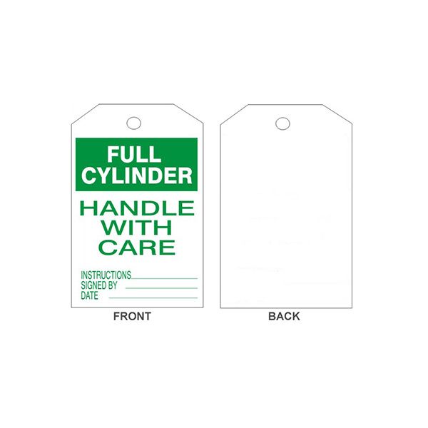 Full Cylinder Tags, Rigid Vinyl, 6.125X3