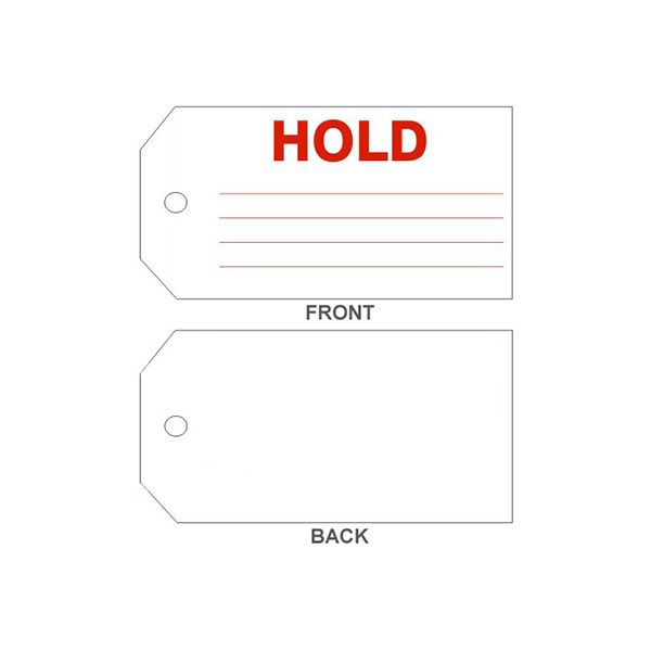 Hold Tags, Tagboard, 6.125X3