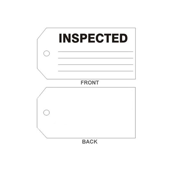 Inspected Tags, Tagboard, 6.125X3