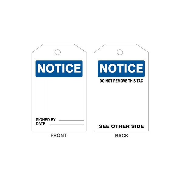 Notice Tag, Tagboard, 6X3