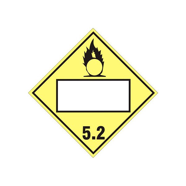 Blank 5.2 - Class 5 Placard, Rigid Vinyl, 10.75