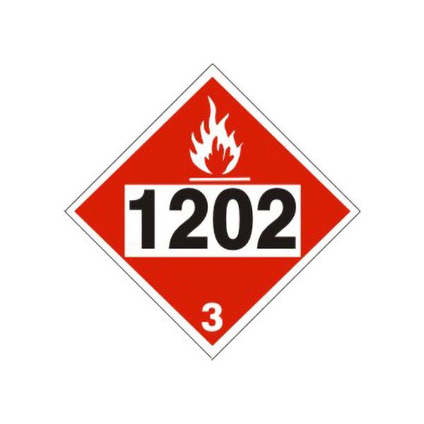 1202 Gas, Oil, Diesel Fuel, Heating Oil - Class 3 Placard, Magnetic, 10.75