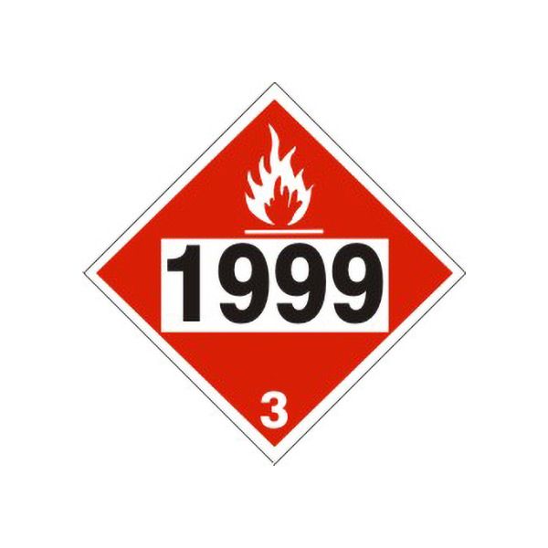 1999 Tars - Class 3 Placard, Rigid Vinyl, 10.75