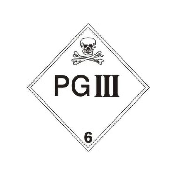Pg Iii - Class 6 Placard, Cardstock, 10.75