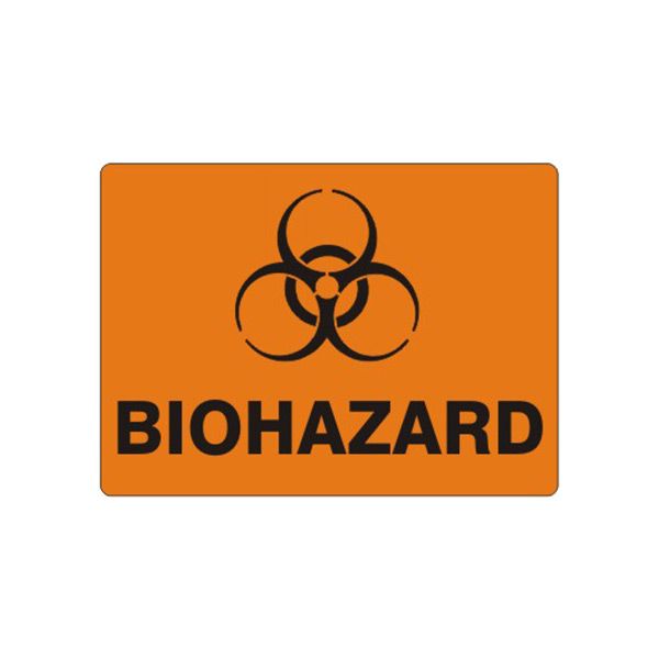 Biohazard Biohazard Symbol sign, Aluminum (.040), 14X20