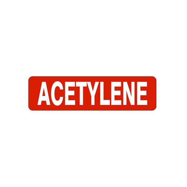 Acetylene Sign, Plastic (.040), 4X20