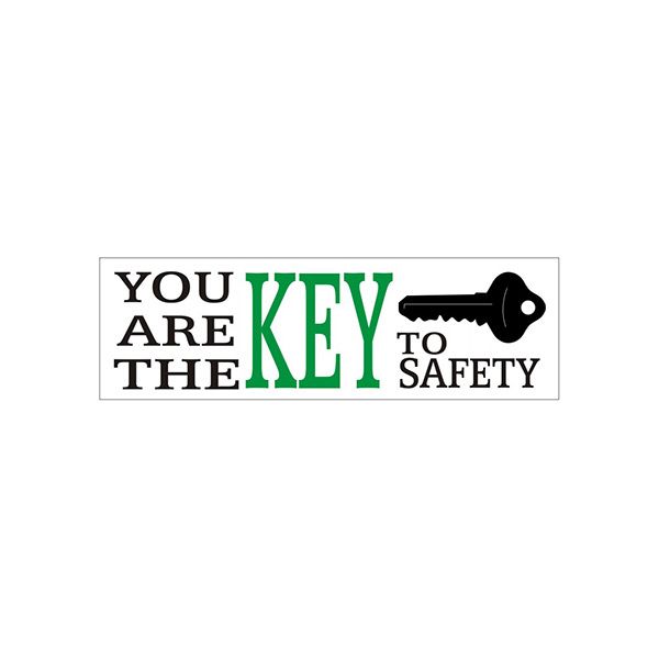 You Are The Key To Safety banner., Banner, 48X120