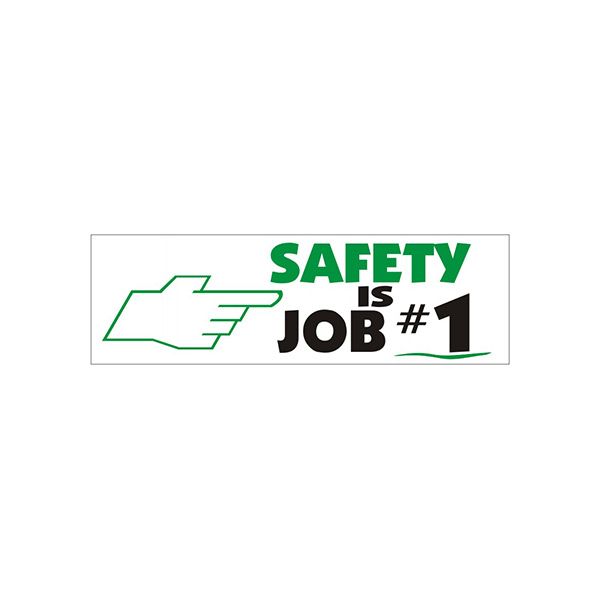 Safety Is Job #1 With  Picto banner., Banner, 48X120