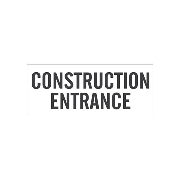 Construction Entrance banner., Banner, 48X120