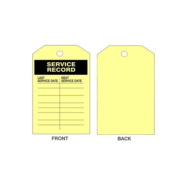 Service Record Tags, Tagboard, 6.125X3