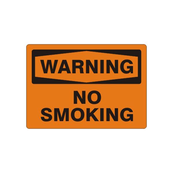 Warning: No Smoking - Warning Sign sign, Adhesive Vinyl, 7X10