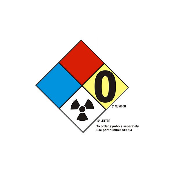 National Fire Protection Association (NFPA) Sign Kit sign 24X24, Adhesive Vinyl, 24X24