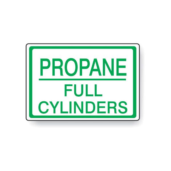 Propane Full Cylinders – Cylinder Label, Adhesive Vinyl, 7X10