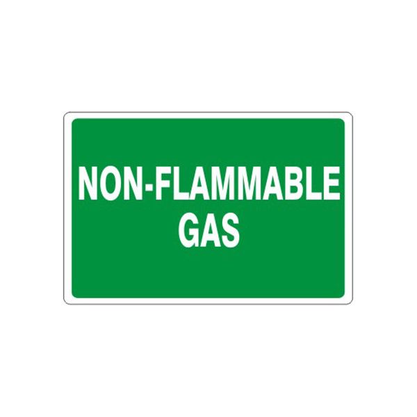 Non-Flammable Gas – Cylinder Label, Plastic (.040), 7X10