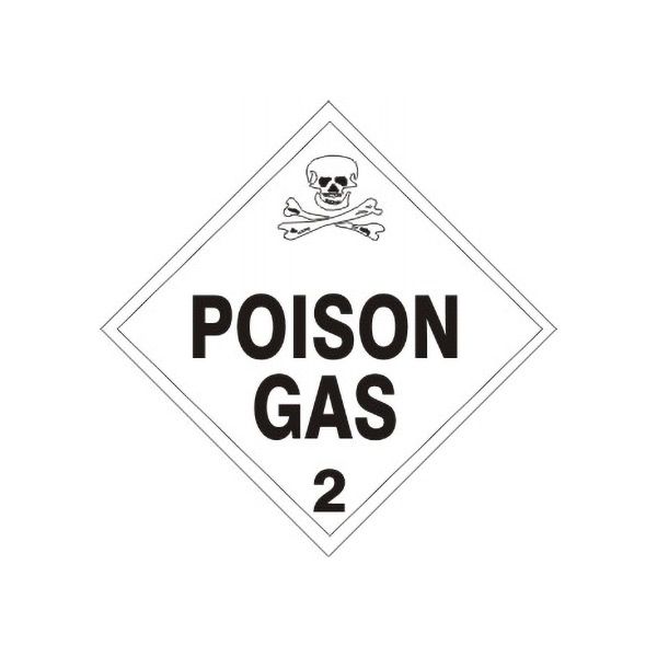 Poison Picto  Poison Gas  2, Adhesive Vinyl, 4x4