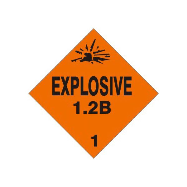 Picto  Explosive 1.2B 1, Adhesive Vinyl, 4x4